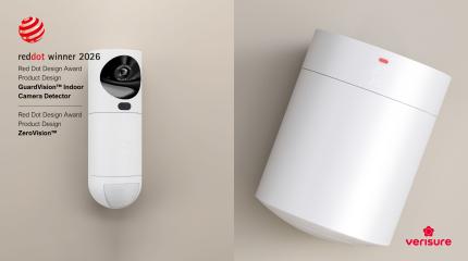 Verisure GuardVision™ and ZeroVision™ devices win 2026 Red Dot Design awards Verisure GuardVision™ and ZeroVision™ devices win 2026 Red Dot Design awards